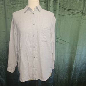 Aritzia Community With Linen Long Sleeve Shirt